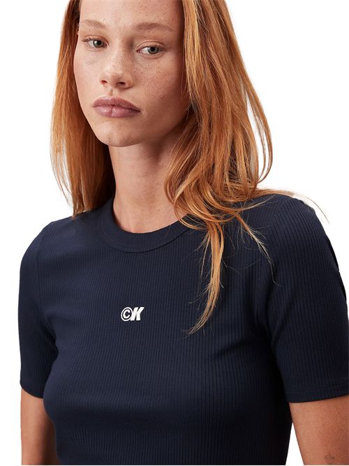CALVIN KLEIN Ribbed Stretch T-shirt CALVIN KLEIN | LV044C901GCEF
